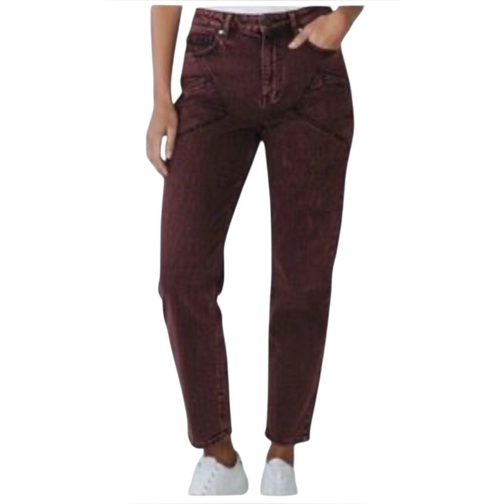 G by Giuliani Acid Wash Tapered-Leg Ankle Length Jeans(Size 12)